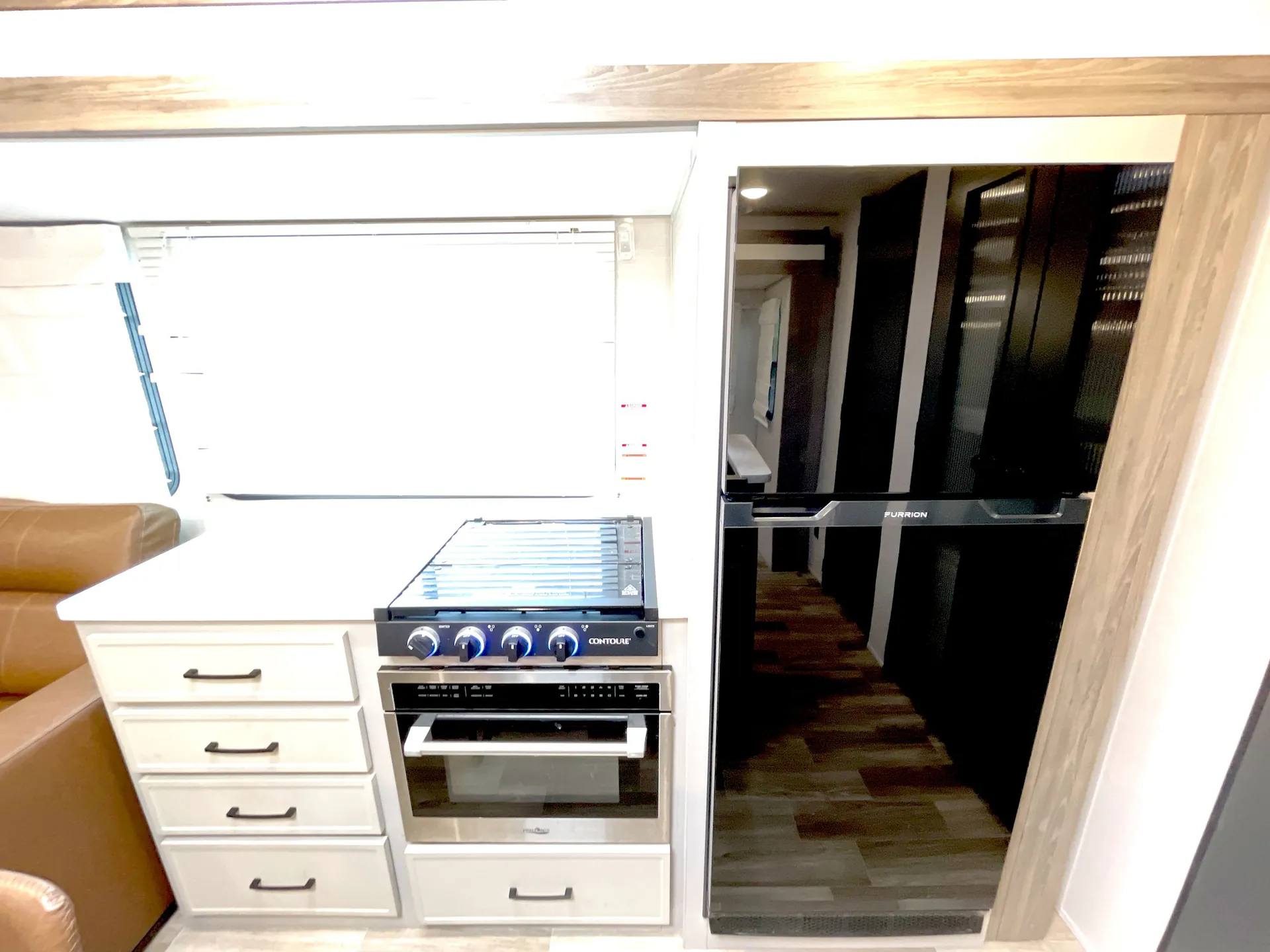 2025 Forest River Vibe 3400BH — fridge open
