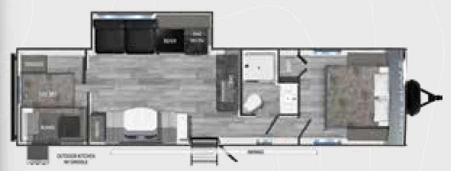 Heartland Trail Runner 321BHQB floor plan