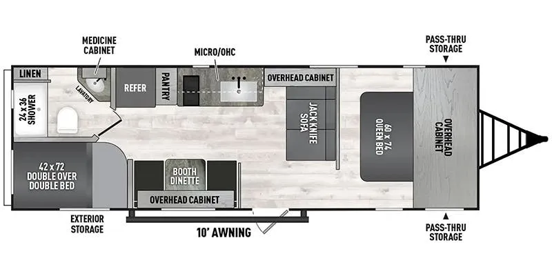 Coachmen Clipper 5K Series 26BH floor plan