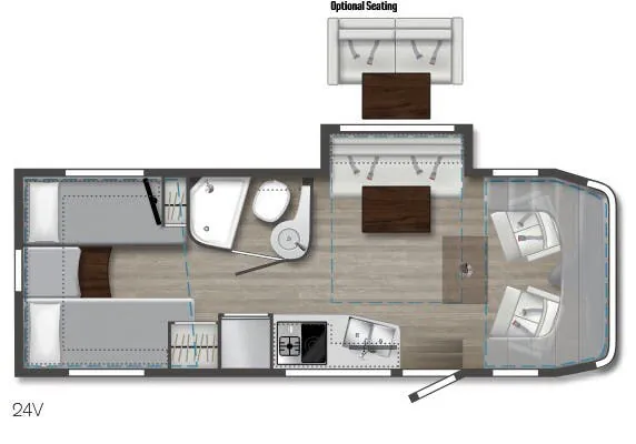 Winnebago View 24V floor plan