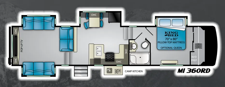 Heartland Milestone 360RD floor plan