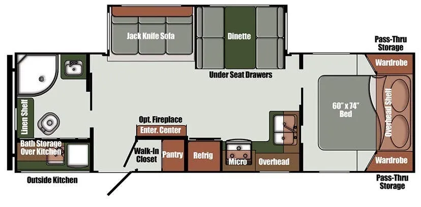 Gulf Stream Envision Signature 28CRB floor plan