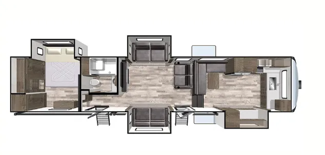 Forest River Cardinal Limited 402FKLE floor plan