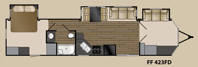 Heartland Fairfield 423 FD floor plan