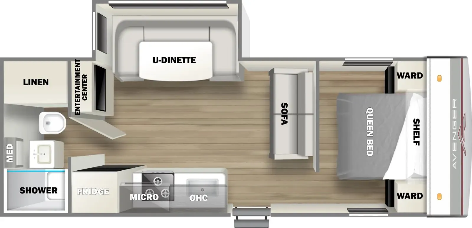 Prime Time Avenger 21RBSLE floor plan