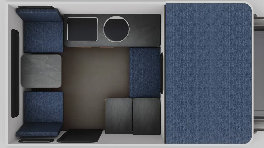 Four Wheel Camper Hawk FLATBED floor plan