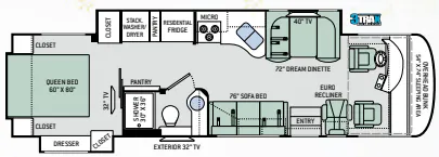 Thor Motor Coach Palazzo 33.2 floor plan