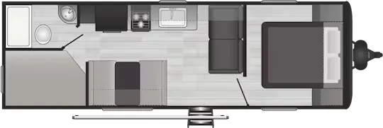 Keystone Hideout 25BHN floor plan