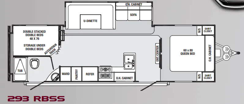 Palomino Sabre 293 RBSS floor plan