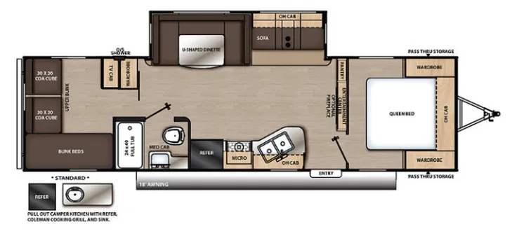 Coachmen Catalina Legacy Edition 293QBCK floor plan
