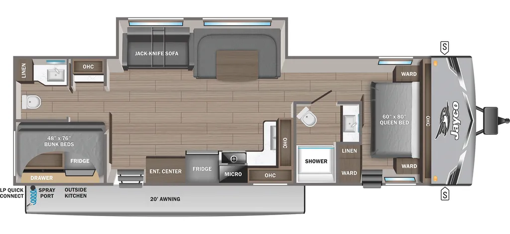 2026 Jayco Jay Flight SLX 330TBS floor plan