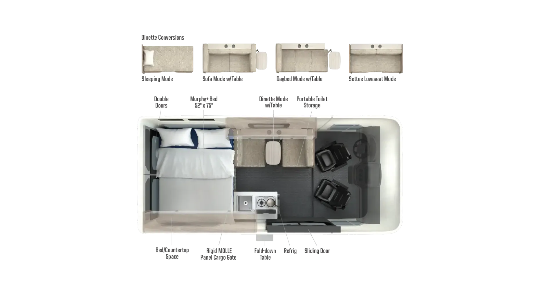 Winnebago Solis Pocket 36A floor plan