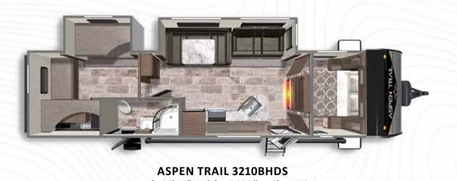 Dutchmen Aspen Trail 3210BHDS floor plan