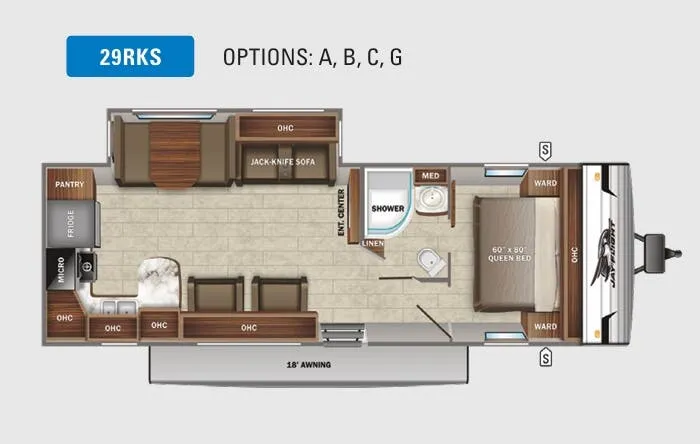 Jayco Jay Flight 29RKS floor plan