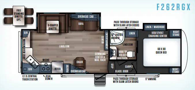 Forest River Wildcat Maxx 262RGX floor plan