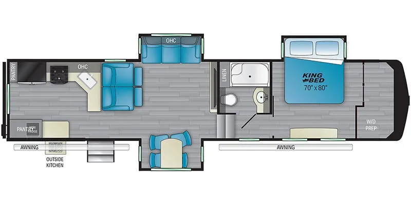Heartland Bighorn Traveler BHTR 35 RK floor plan