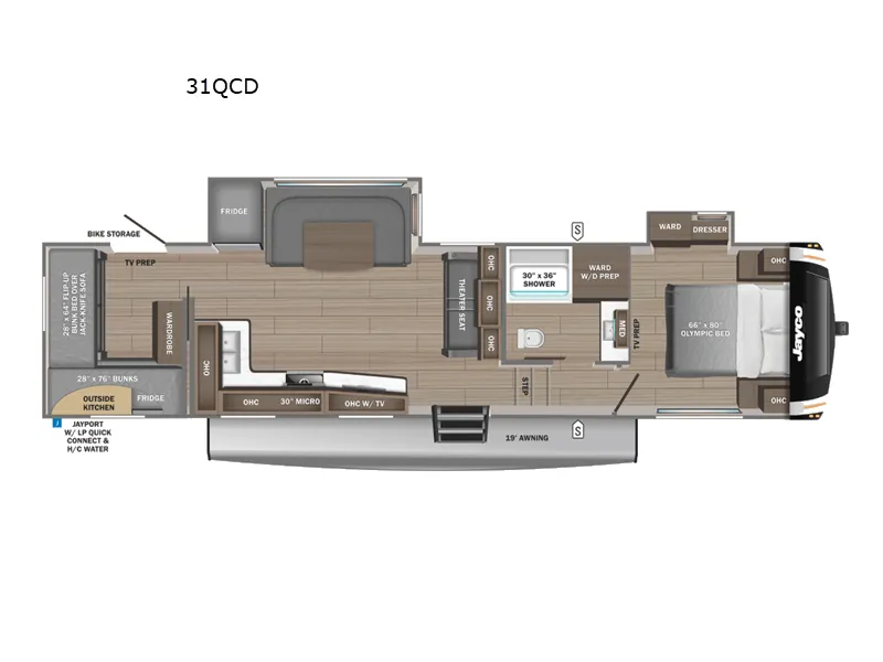 2026 Jayco Eagle HT 31QCD floor plan