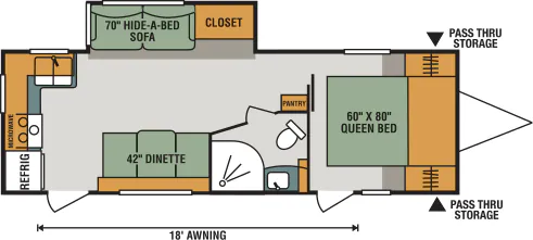 K-Z Spree S251RK floor plan