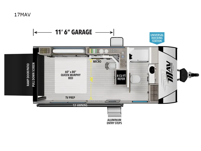 2026 Grand Design Momentum MAV 17MAV - Floor plan