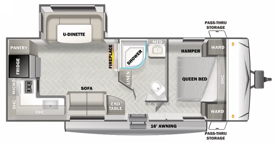 Forest River EVO 2360 floor plan