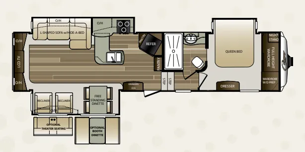 2017 Keystone Cougar 327RES - Floor plan