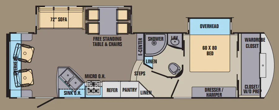 Shasta Phoenix 28RL floor plan