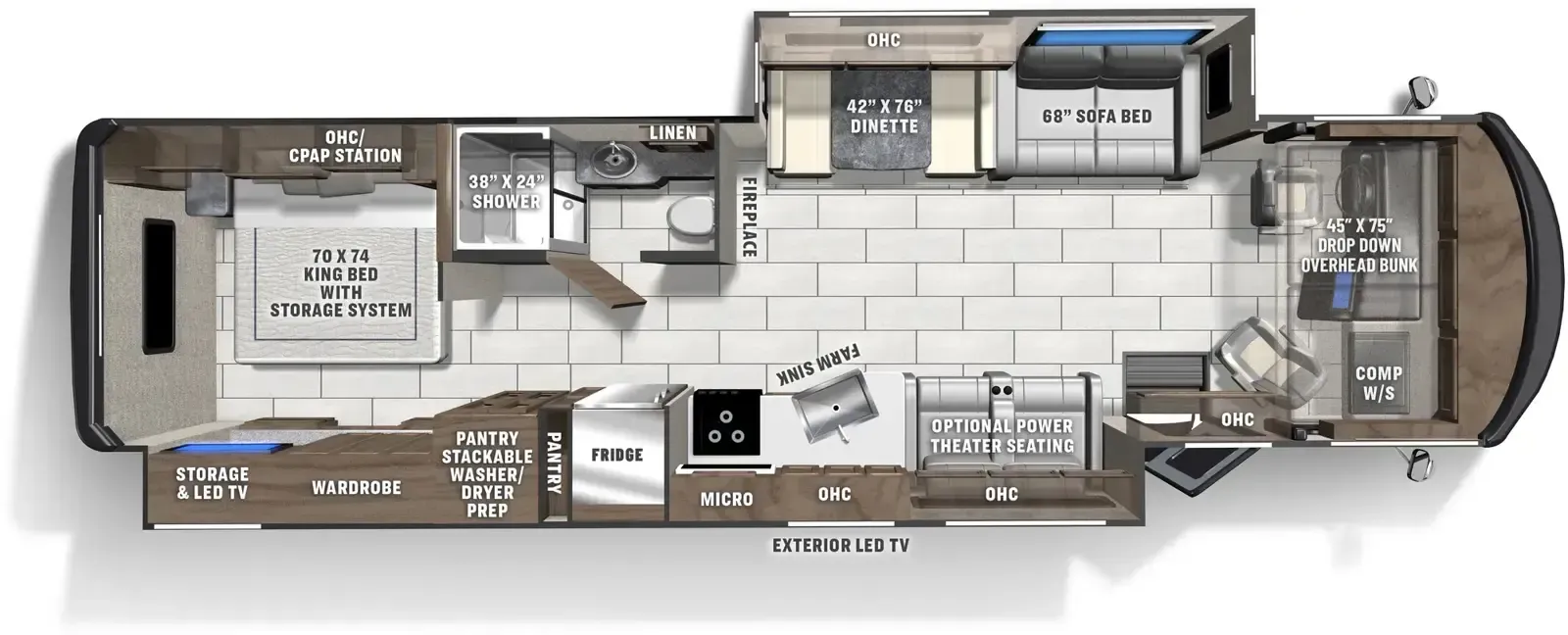 Coachmen Encore 355DS floor plan