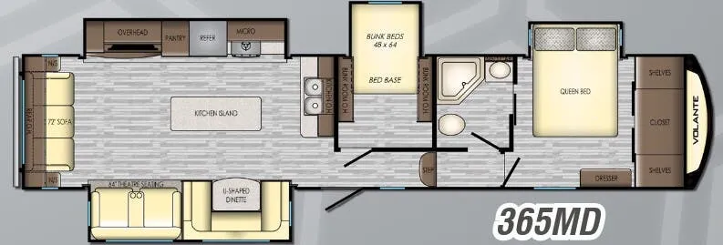 CrossRoads Volante 365MD floor plan