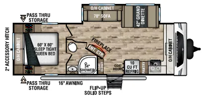 Venture RV SportTrek ST251VFK floor plan