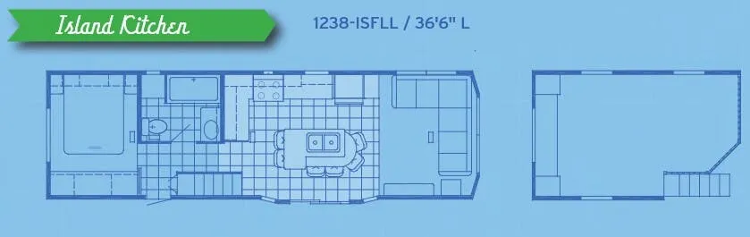 Canterbury RV Parkvue 1238-ISFLL floor plan