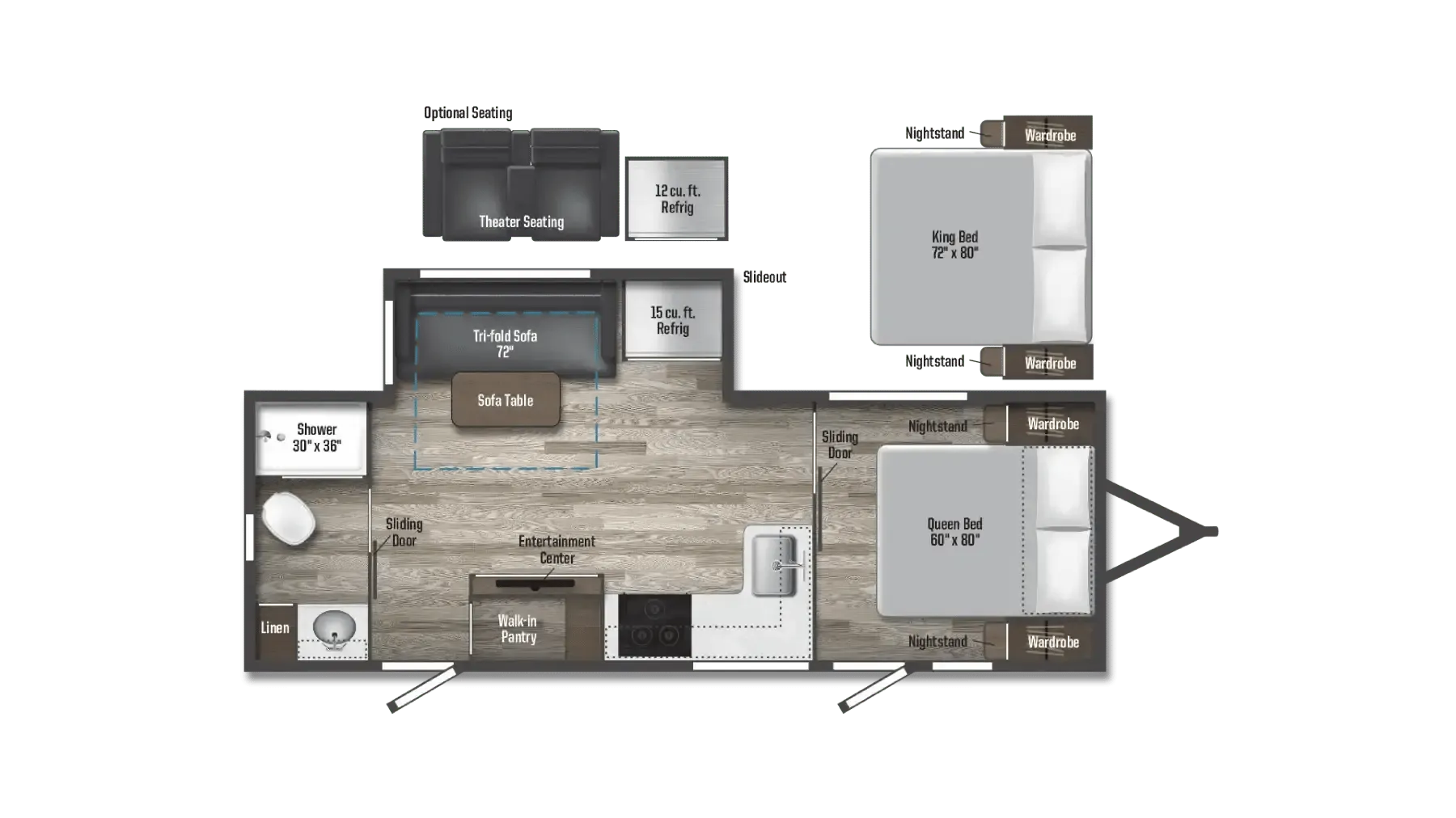 Winnebago Voyage 2427RB floor plan