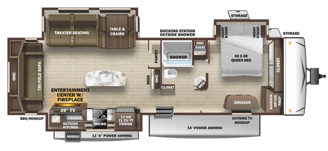Highland Ridge Mesa Ridge 322RLS floor plan