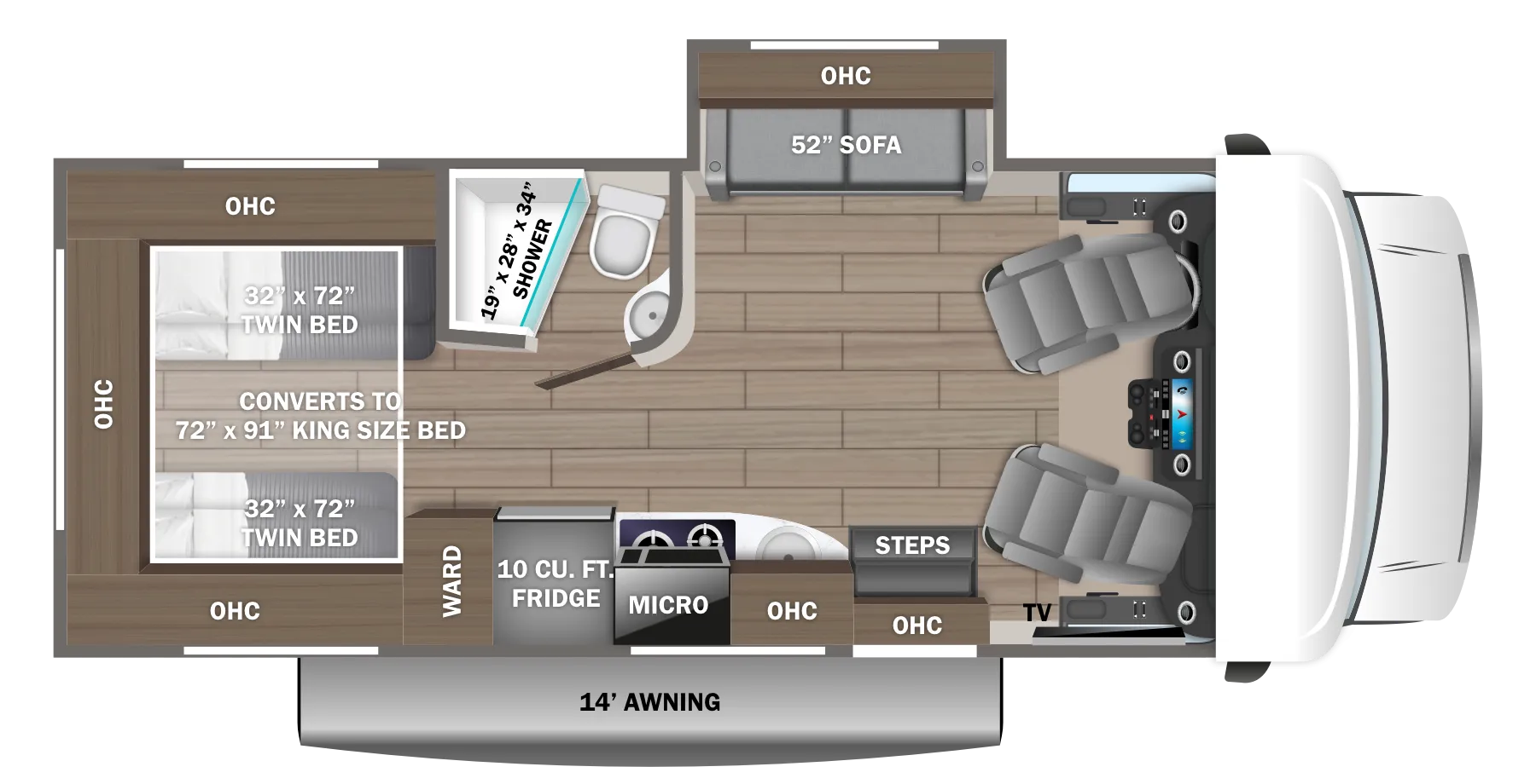 Jayco Melbourne 24T floor plan