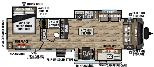 Venture RV SportTrek Touring Edition STT333VMI floor plan
