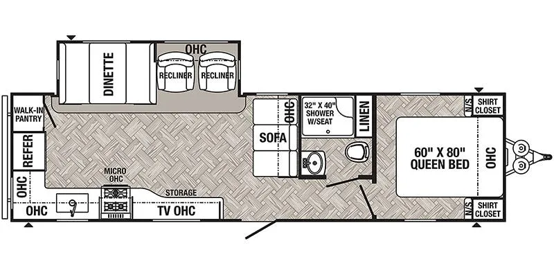 2021 Palomino Puma 28RKQS - Floor plan