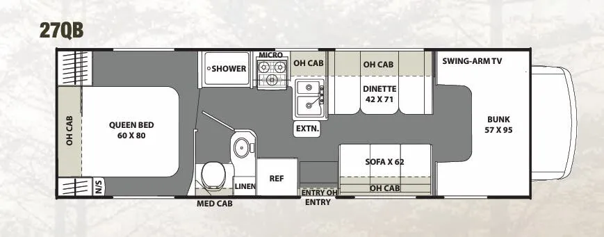 Coachmen Freelander 27QB floor plan