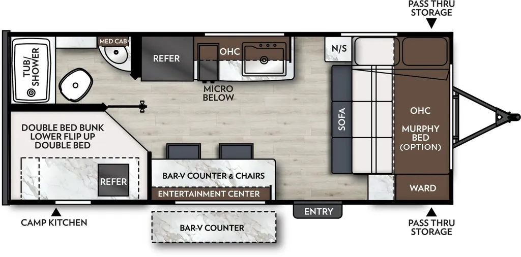 2026 Coachmen Apex Nano 183BH floor plan