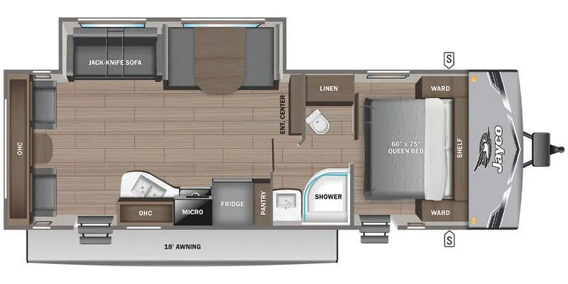 2026 Jayco Jay Flight SLX 262RLS floor plan