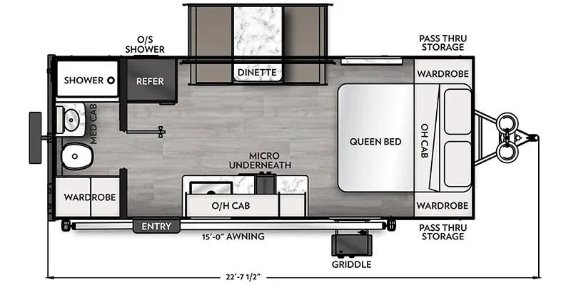 Coachmen Apex Nano 190RBS floor plan