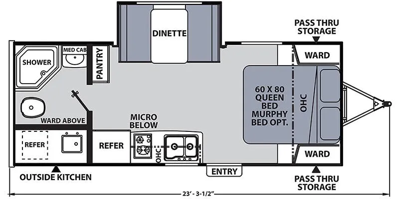2022 Coachmen Apex Nano 203RBK floor plan
