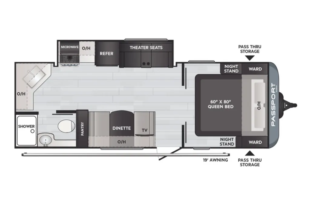 2026 Grand Design Imagine XLS 22RBE floor plan