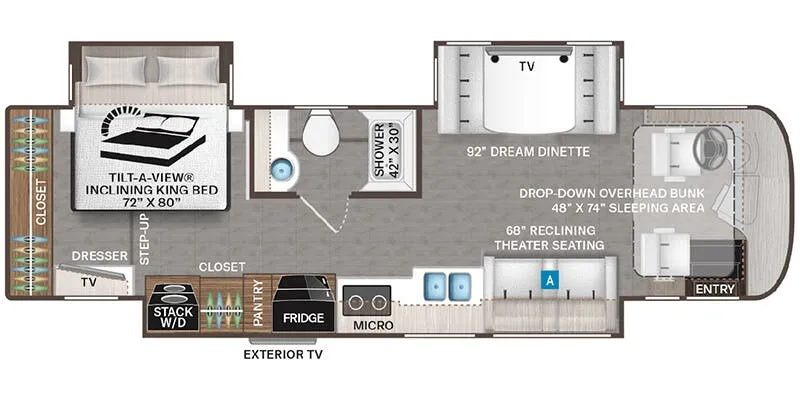 Thor Motor Coach Riviera 34SD floor plan