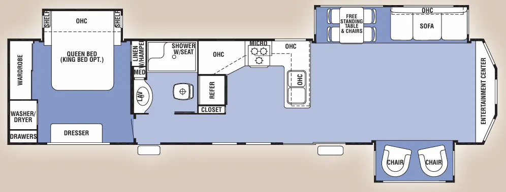 Forest River Cedar Creek Cottage 40CFE floor plan