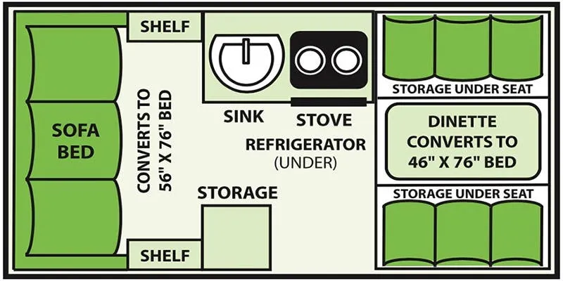 Aliner Evolution 12 floor plan