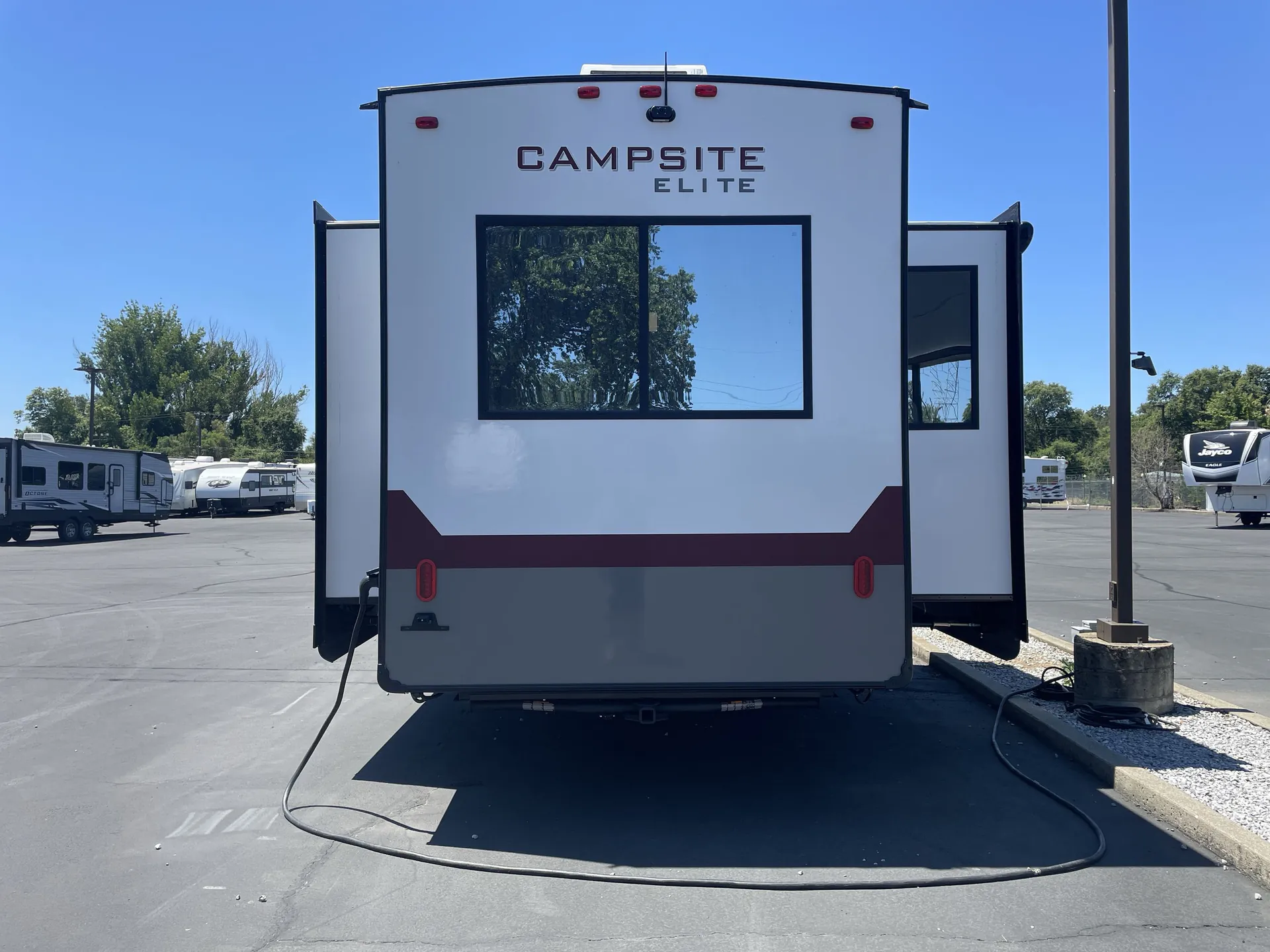 2027 Forest River Campsite Elite 36RF — backside