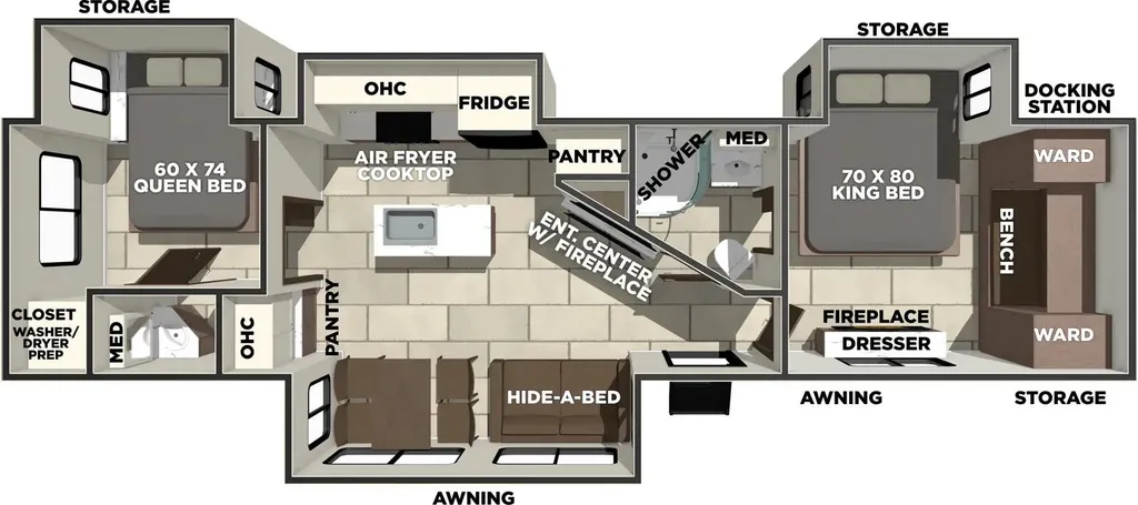 2026 Prime Time LaCrosse 3510DB floor plan