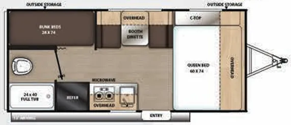 Coachmen Catalina Summit Series 7 7 174BH floor plan