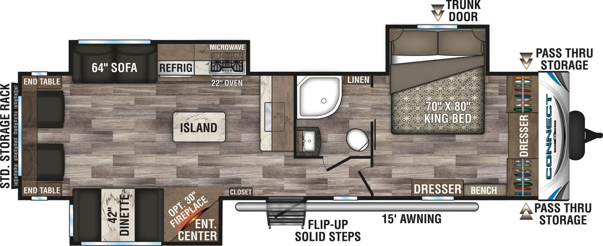 K-Z Connect C313RL floor plan