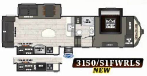 Keystone Sprinter Limited 3151FWRLS floor plan