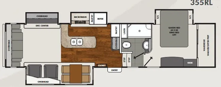 Coachmen Brookstone 355RL floor plan